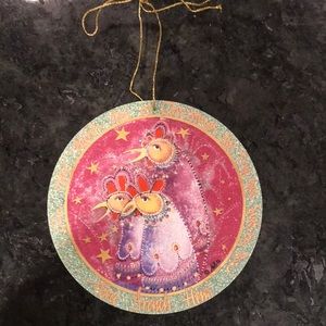 P. Buckley Moss hand painted 12 Days of Christmas ornament